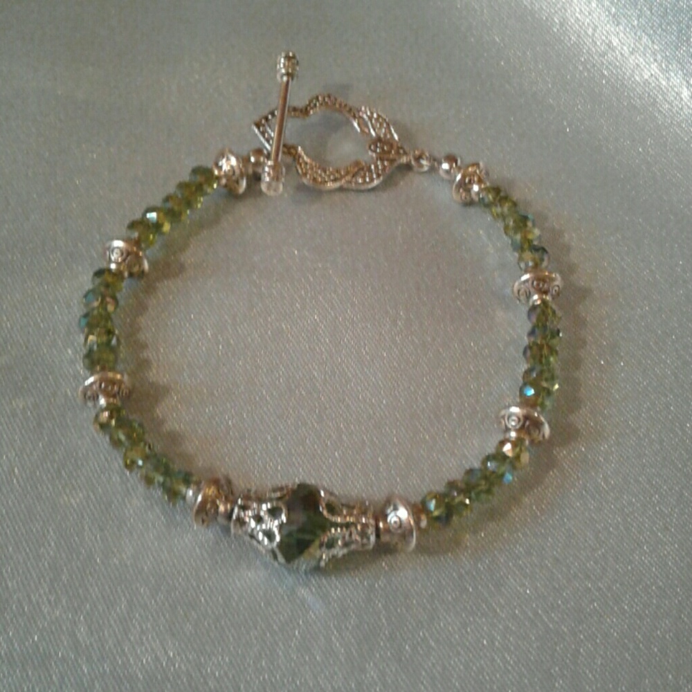 Elegant one of a kind swarvoski crystal bracelet